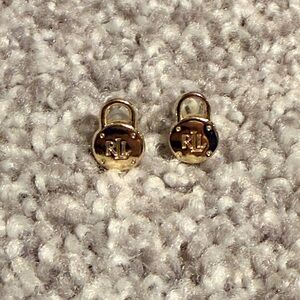 Ralph Lauren Gold-Tone Logo earrings